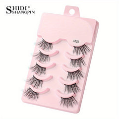 5 Pairs Half False Eyelash Natural Fluffy Cat Eyes Makeup Tool