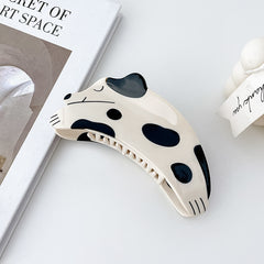 Cartoon Dog Animal Hair Clip with Rhinestones