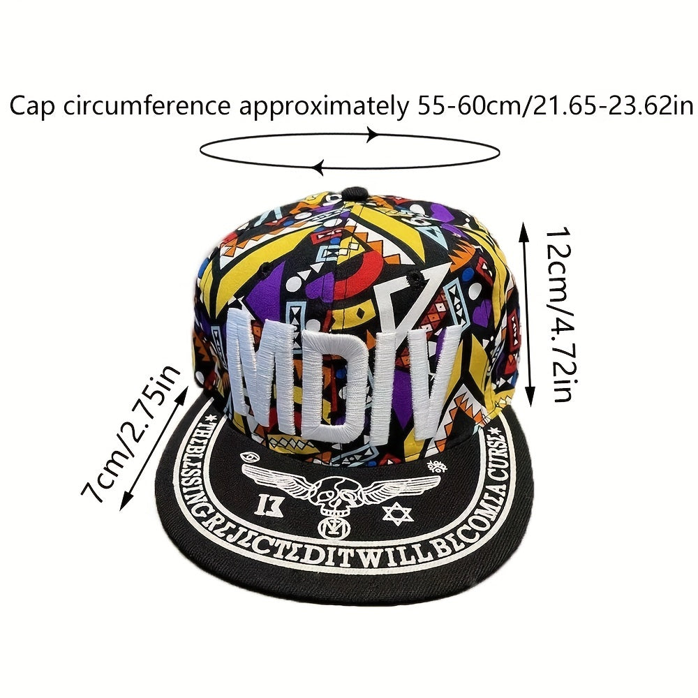 MDIV Graffiti Print Snapback Hat Adjustable Dad Cap