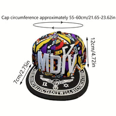 MDIV Graffiti Print Snapback Hat Adjustable Dad Cap