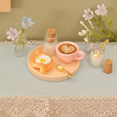 Dollhouse Coffee Cake Tea Set with Accessories