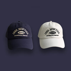 Retro Baseball Cap Women's Autumn Street Letter Embroidery Peaked Cap Summer Men