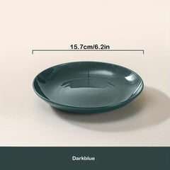 4pcs Reusable Plastic Dinner Plates, BPA-Free, Indoor/Outdoor Multifunctional
