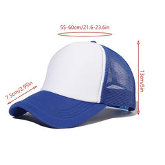 Mesh Baseball Hat Sun Protection Peaked Cap