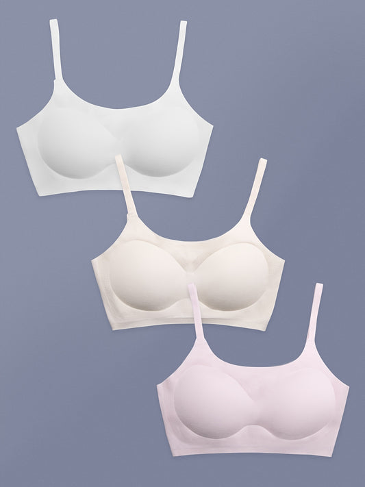 Girls Adjustable Strap Bras Stretch Comfortable Seamless Underwear