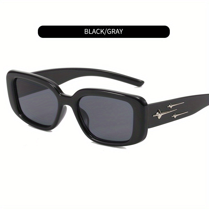 Y2K Jelly Rectangle Sunglasses UV400 Sun Shades