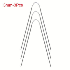 3pcs Circular Sock Knitting Needles Stainless Steel Mini Weaving Needlework Tool