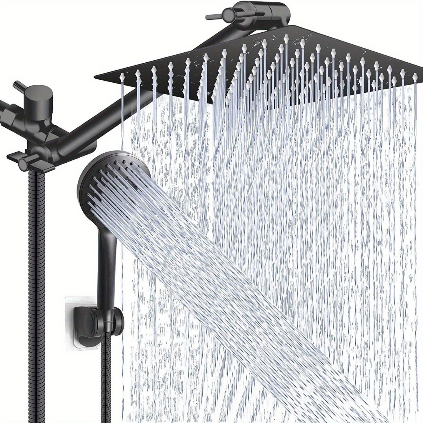 High Pressure Shower Head Combo with Extension Arm