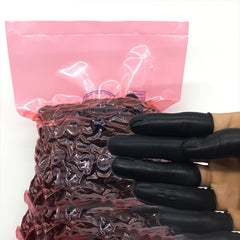 Latex Finger Cots Disposable Powder Beauty Tattoo Embroidery Dust Beige