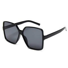 Oversized Polygon Sunglasses Plastic Frame