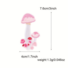 Mushroom Embroidery Patches DIY Cloth Clothing Bag Hat Decoration