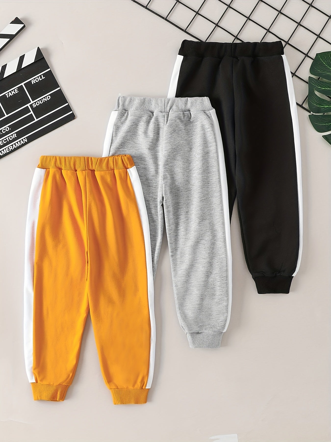 Boys Patchwork Active Sweatpants Jogger Sports Pants
