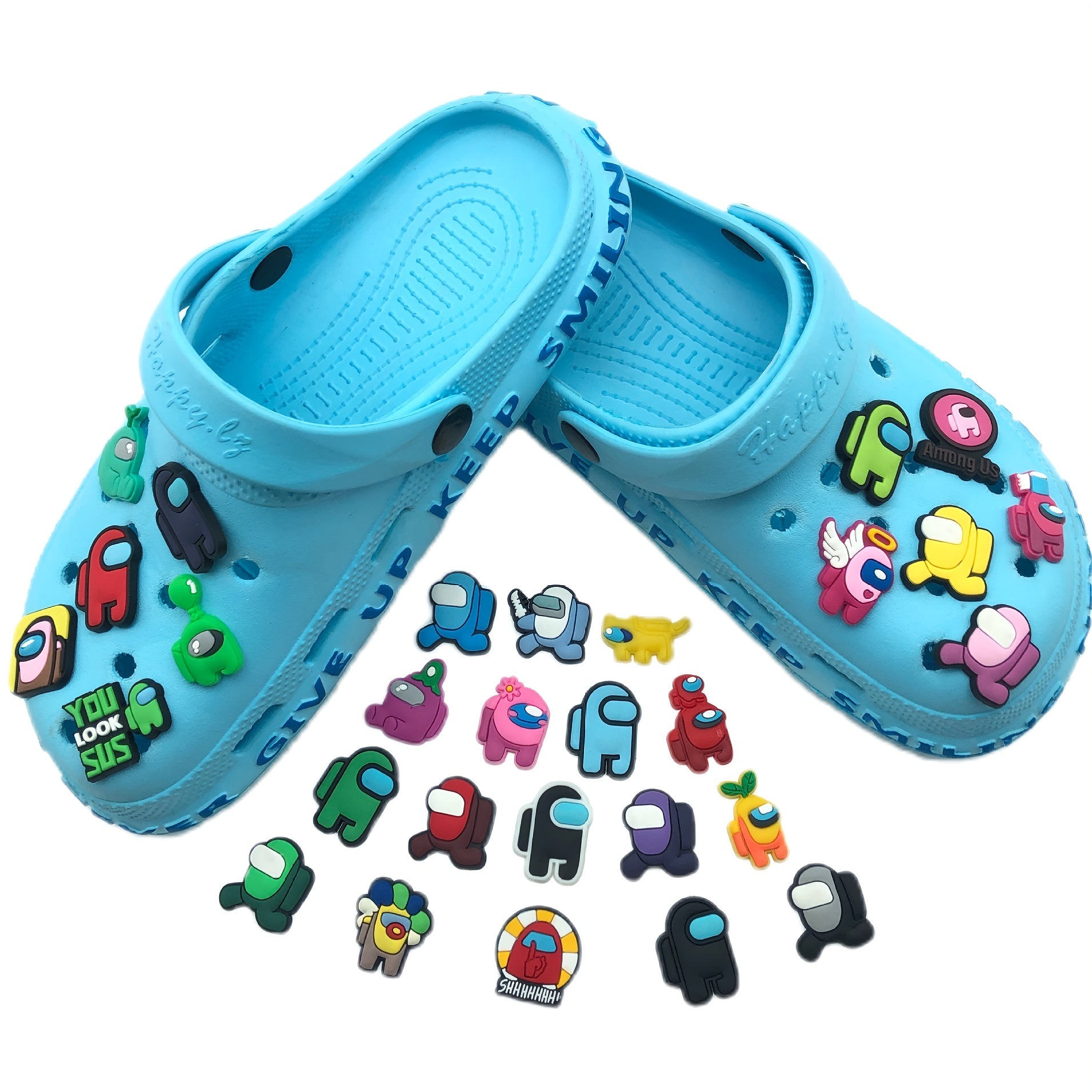 Cartoon Shoe Decoration Charms for Clogs Slides Sandals - Set of 12 or 29