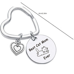 Cat Mom Ever Heart Decor Gift Pet Lover Memorial Gift