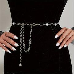 Heart Shaped Beads Tassel Belly Chain for Women