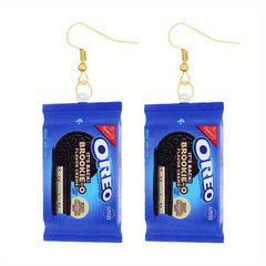 Funny Biscuit Dangle Earrings Acrylic Jewelry