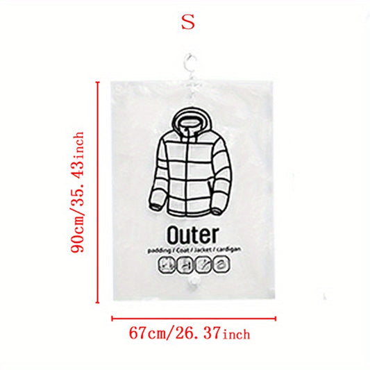 Transparent Vacuum Storage Bag Clothes Organizer Saver
