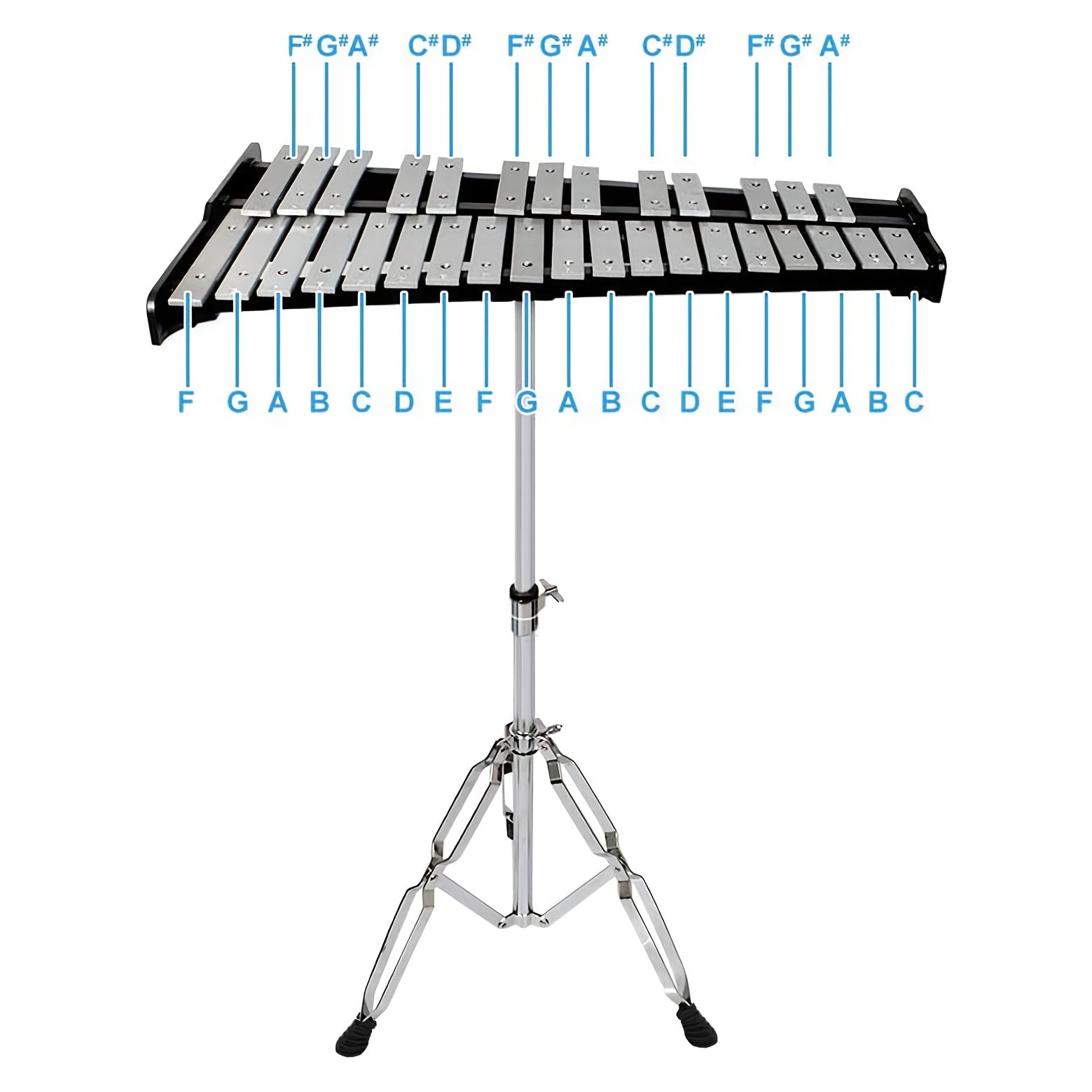 Adjustable Glockenspiel Xylophone Kit with Bag & Sticks