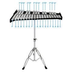 Adjustable Glockenspiel Xylophone Kit with Bag & Sticks