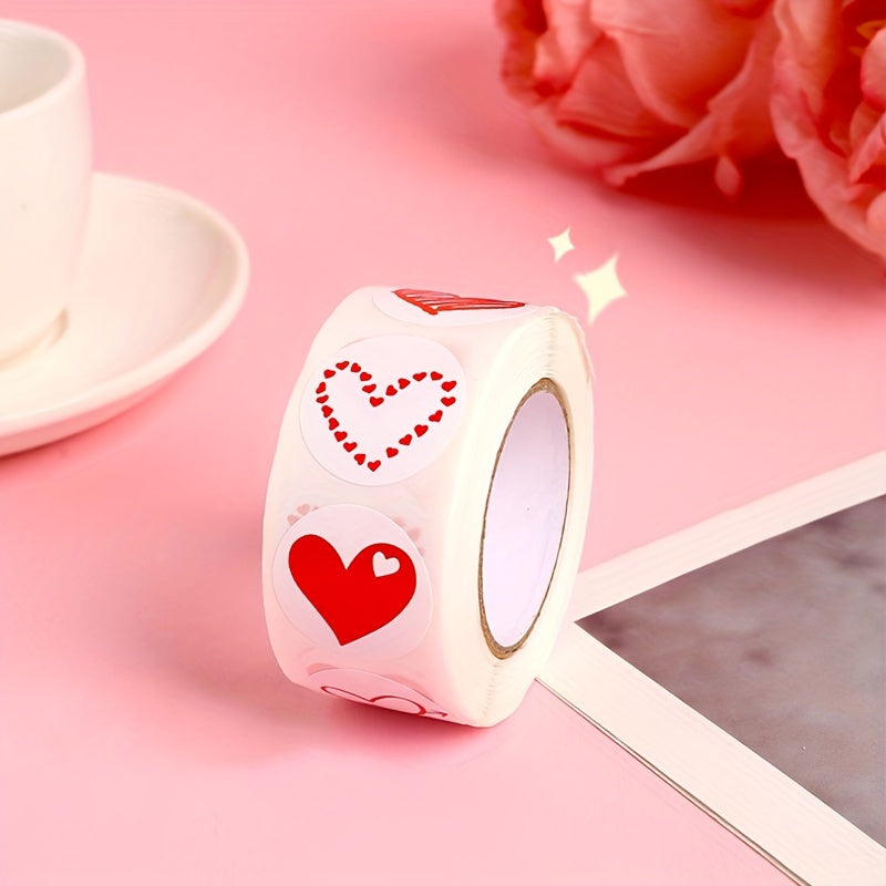 500pcs Gift Heart Stickers Doodle Decoration Sealing Stickers