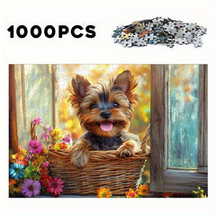 Yorkshire Terriers Wooden Puzzle 500pcs