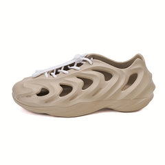 Men's Lace Up Foam Sandals Lightweight Quick drying Non Slip Slippers Clogs