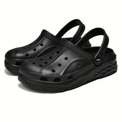 Men's Clog Sandals with Strap Casual Outdoor Walking Shoes