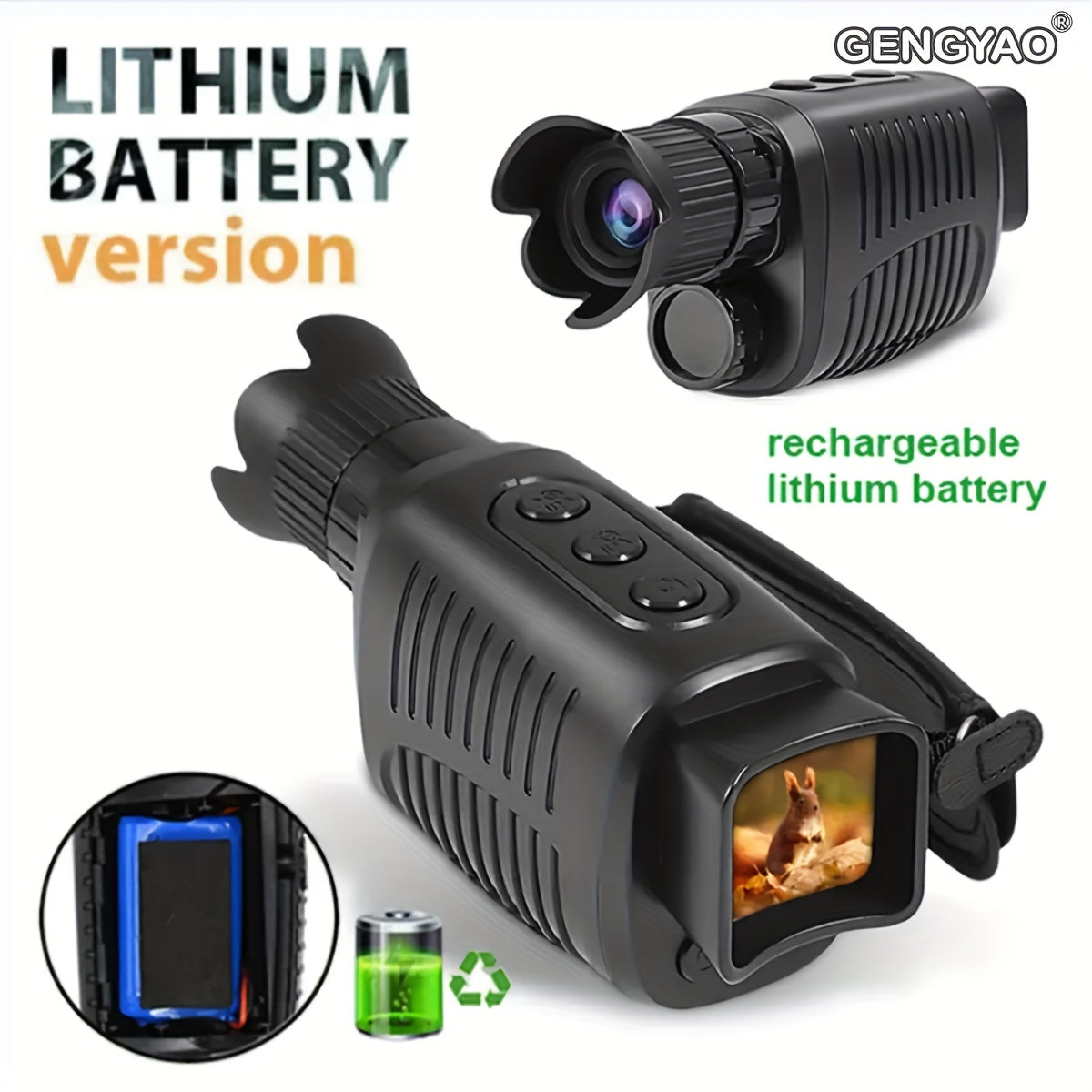 1080P HD Night Vision Monocular 5x Zoom