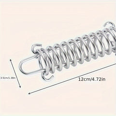 4pcs Tent Spring Wind Rope Buckles Camping High Strength Steel Rope Buckle