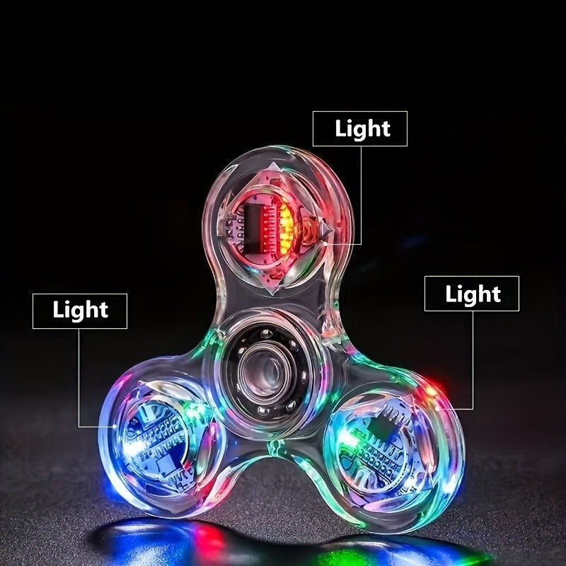 LED Light Fingertip Gyroscope Stress Relief Toy