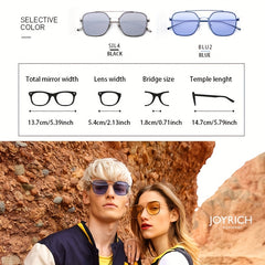 Men's Square Frame Sunglasses UV Protection for Sports
