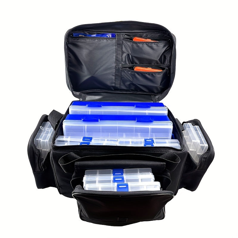 Large Capacity Fishing Bag Shoulder Handheld Storage Tackle Box