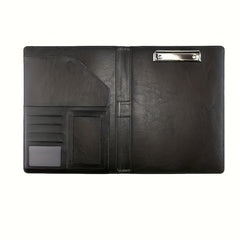 PU Leather Portfolio Folder with Clipboard Clip