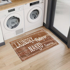 Farmhouse Laundry Runner Rug Anti Slip Kitchen Mat