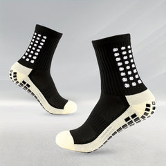 Men's Soccer Non-Slip Crew Socks Thickened Grip Football Socks
