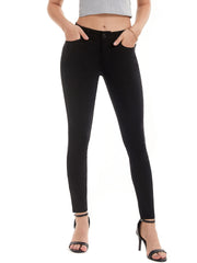  Button Fly High Rise Skinny Jeans