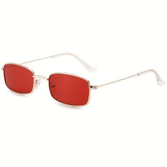 Metal Sunglasses Rectangle Anti Glare UV400