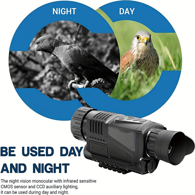 HD Monocular Night Vision 8X Zoom 32GB Memory Card - Camping Fish