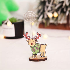 Christmas Wooden Small Ornaments Desktop Decorations Delicate Mini Decor