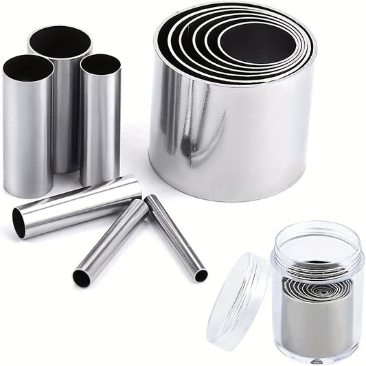12 PCS Mini Circle Die Cutting Set Stainless Steel Clay Cutter Crafts