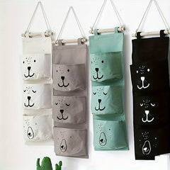 Over The Door Storage Hanging Fabric Bag Bedside Wall Hanging Storage Bag