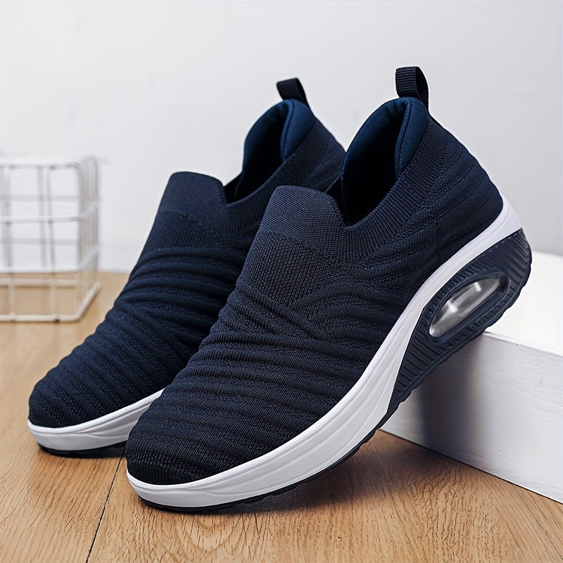 Women's Air Cushion Walking Shoes Shock Absorption Slip on Sneakers