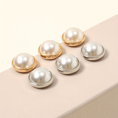 6pcs Faux Pearl Magnet Buckle Scarf Clips Casual Shawl Clips Hijab Pin