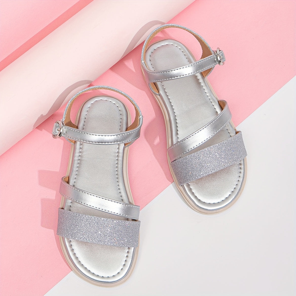 Girl's Solid Sandals Comfy Non Slip Casual Style Shoes