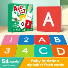 Alphabet Number Learning Cards Educational Flashcards for Kids Interactive Game
