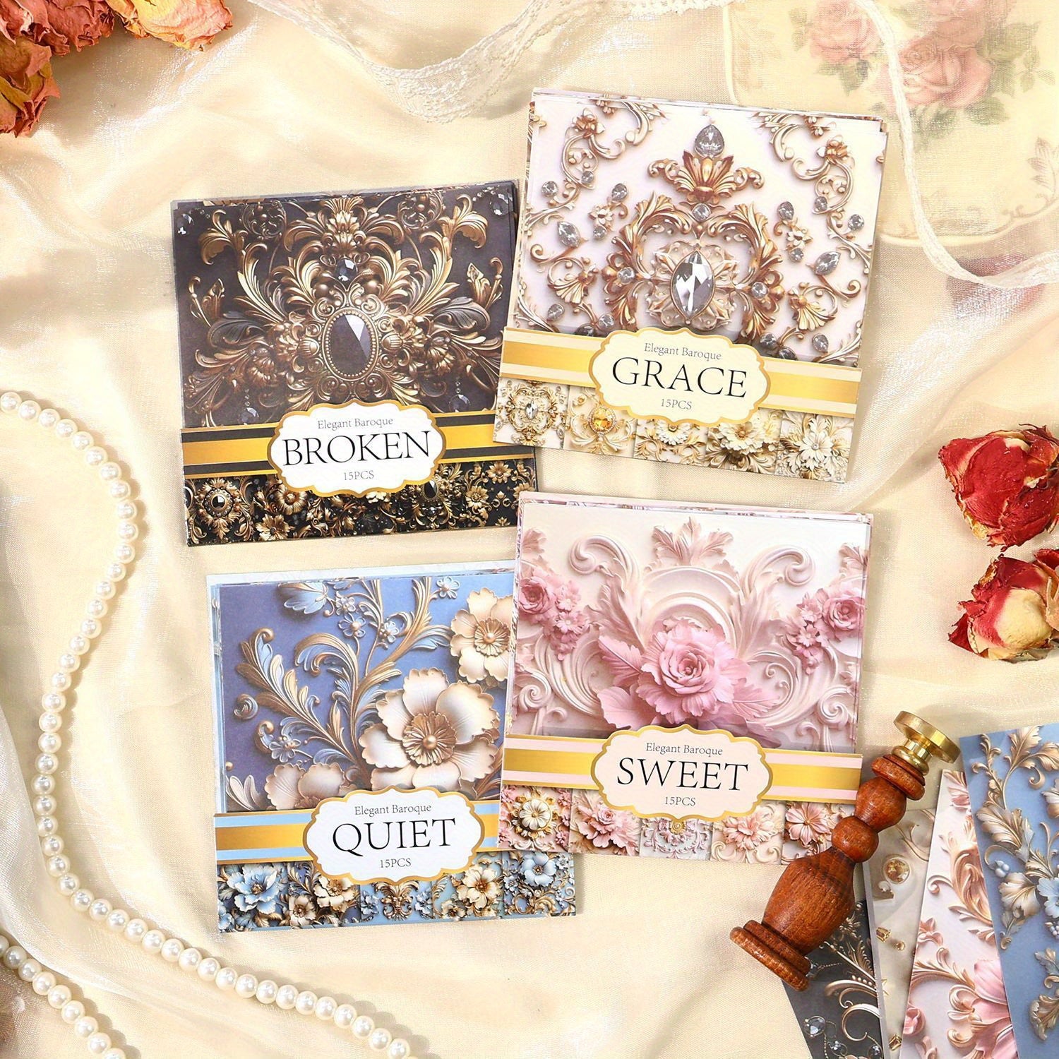 Baroque Vintage Stationery for Journal Collage DIY