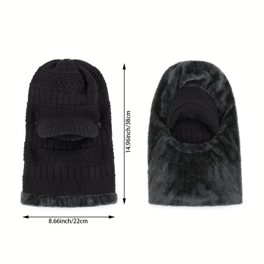 Winter Knitted Balaclava Beanie Hat Ski Mask Ear Protection