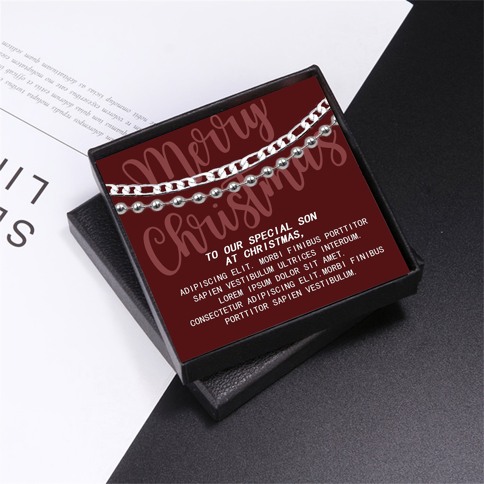 2pcs Bracelet Christmas For Man Dad Vintage Bracelet