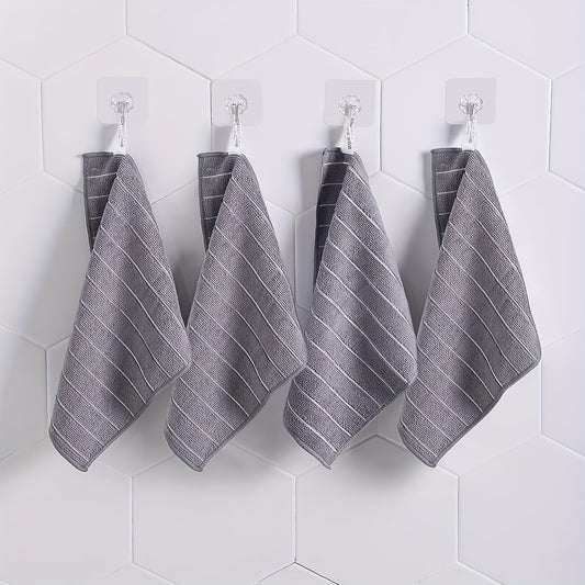 12pcs Square Dish Towels Cleaning Cloth Antibacterial Washable Kitchen Stuff