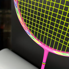 2pcs Carbon Fiber Badminton Rackets With String & Bag